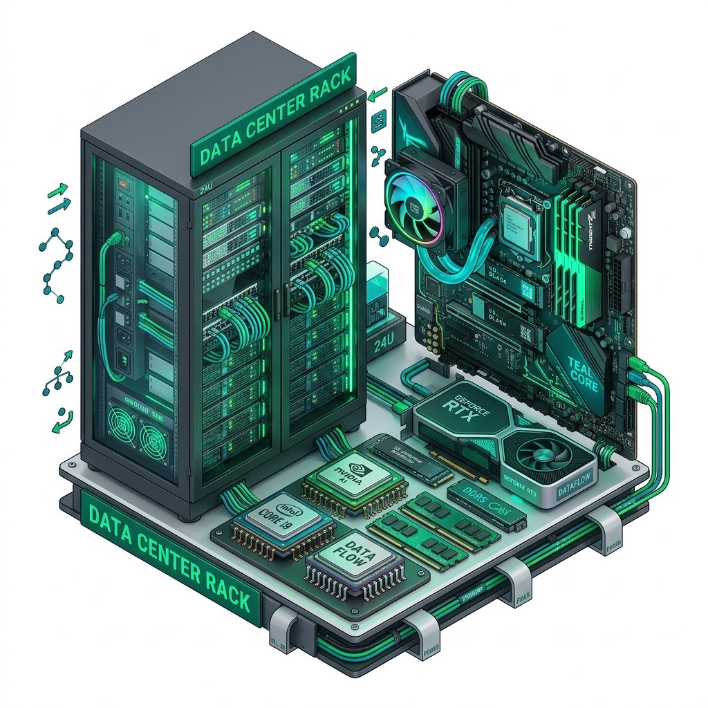 3D IT Equipment Servers Hardware
